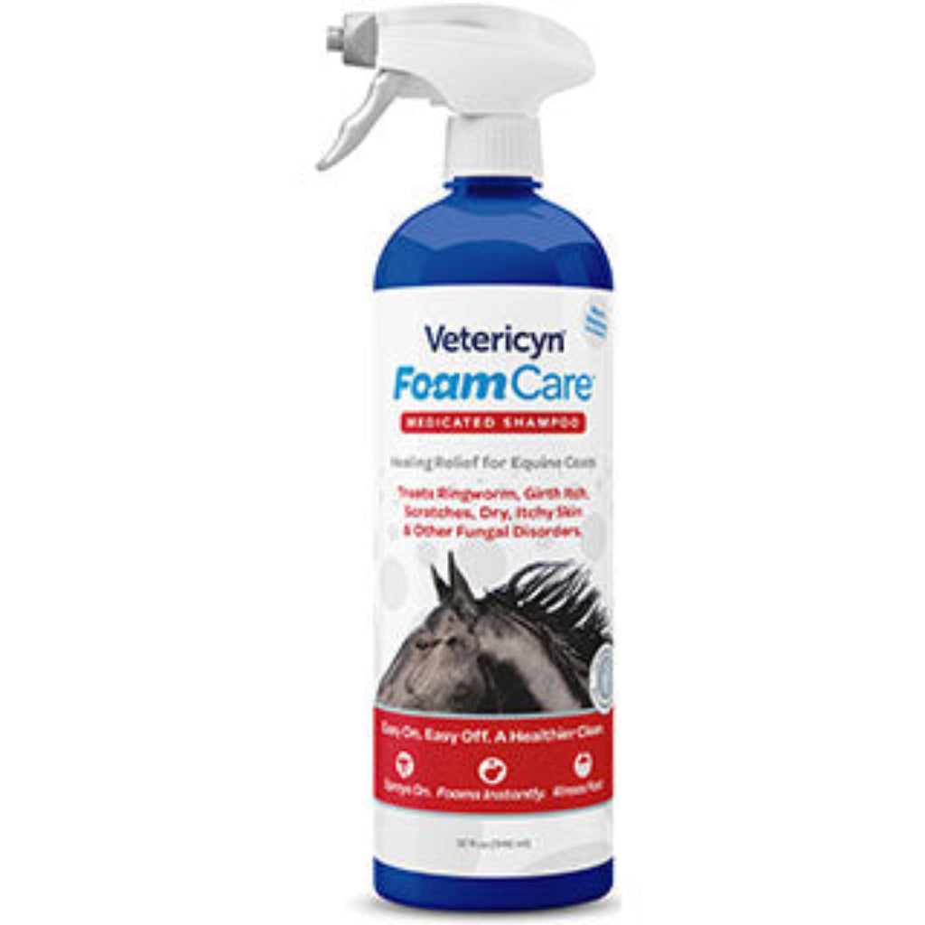Vetericyn® FoamCare® Equine Medicated Shampoo - 32 oz
