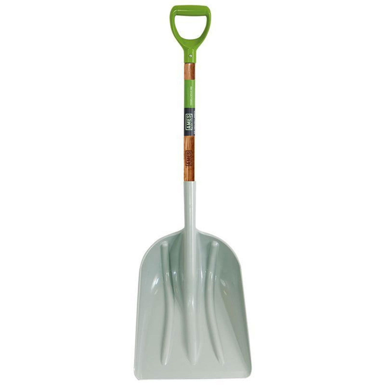 AMES COMPANY 27.5 Inch D-Grip Poly Scoop Shovel with Hardwood Handle