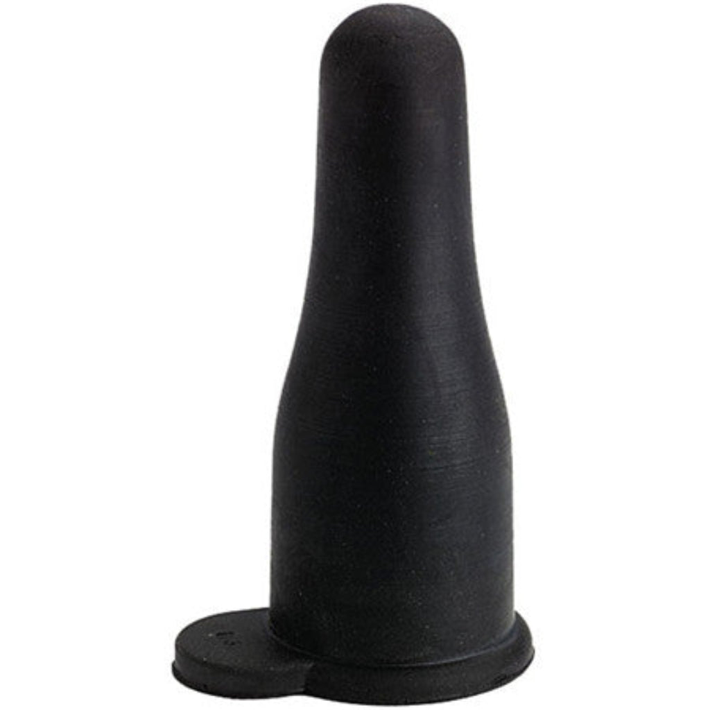 Black rubber bumper on a white background