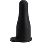Black rubber bumper on a white background