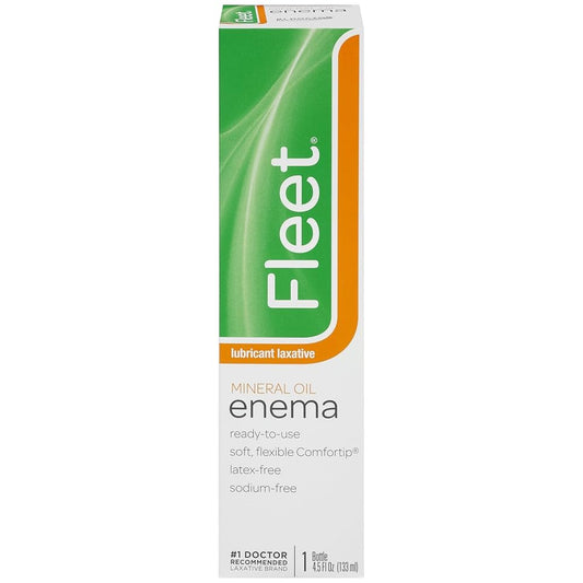 Fleet Laxative Mineral Oil Enema for Constipation, 4.5 Fl Oz
