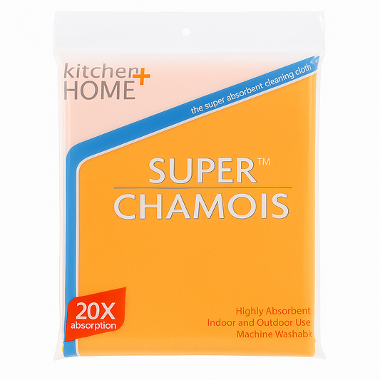 XL Orange Chamois - Absorbs 20x its weight of the liquid