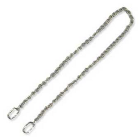 Zinc-plated OB Chain 3101 with high strength, rust-resistant finish; used for veterinary equine birthing assistance.
