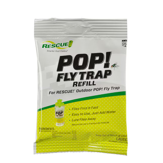 Rescue Pop! Fly Trap refill packaging on a white background