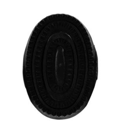 Black rubber curry comb 4 3/4 inch