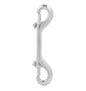 Double-End Bolt Snap Hook 4-3/4 IN L Nickel-Plated Die-Cast Zinc
